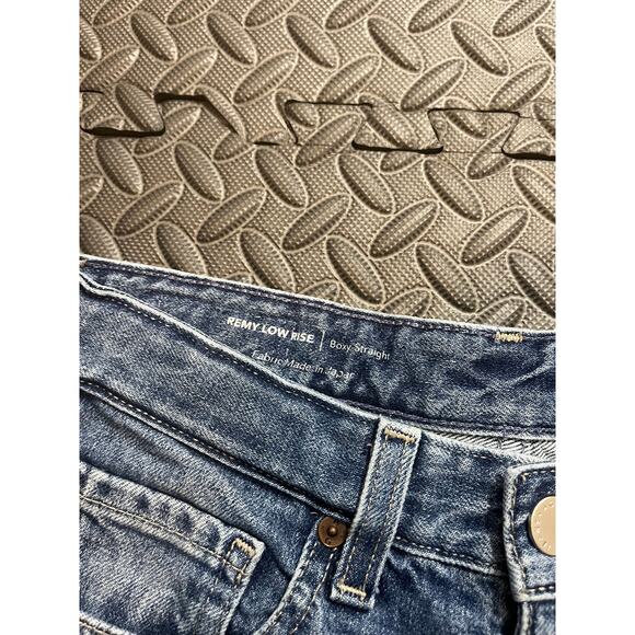 AG Womens Contour 360 Remy Low Rise Boxy Straight Japan Jeans Blue Y2K Size 23 - Picture 3 of 10